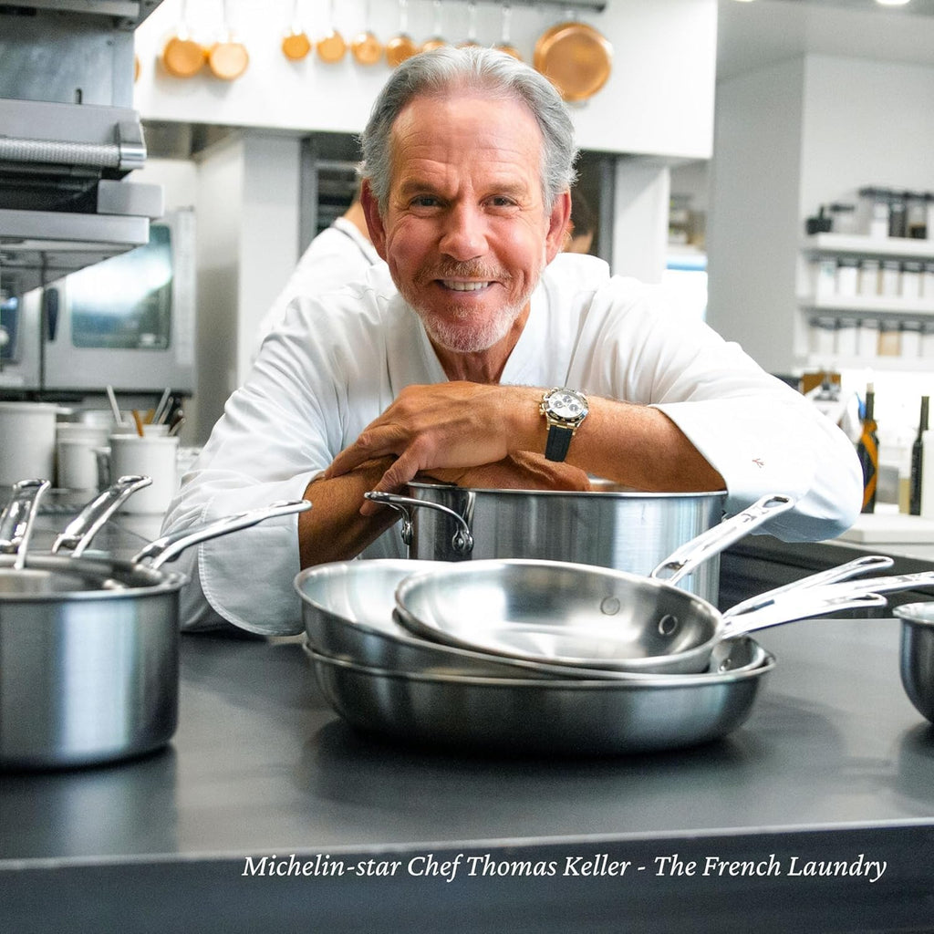 Thomas Keller Insignia by Hestan - Stainless Steel 6 Quart Rondeau, Induction Cooktop Compatible
