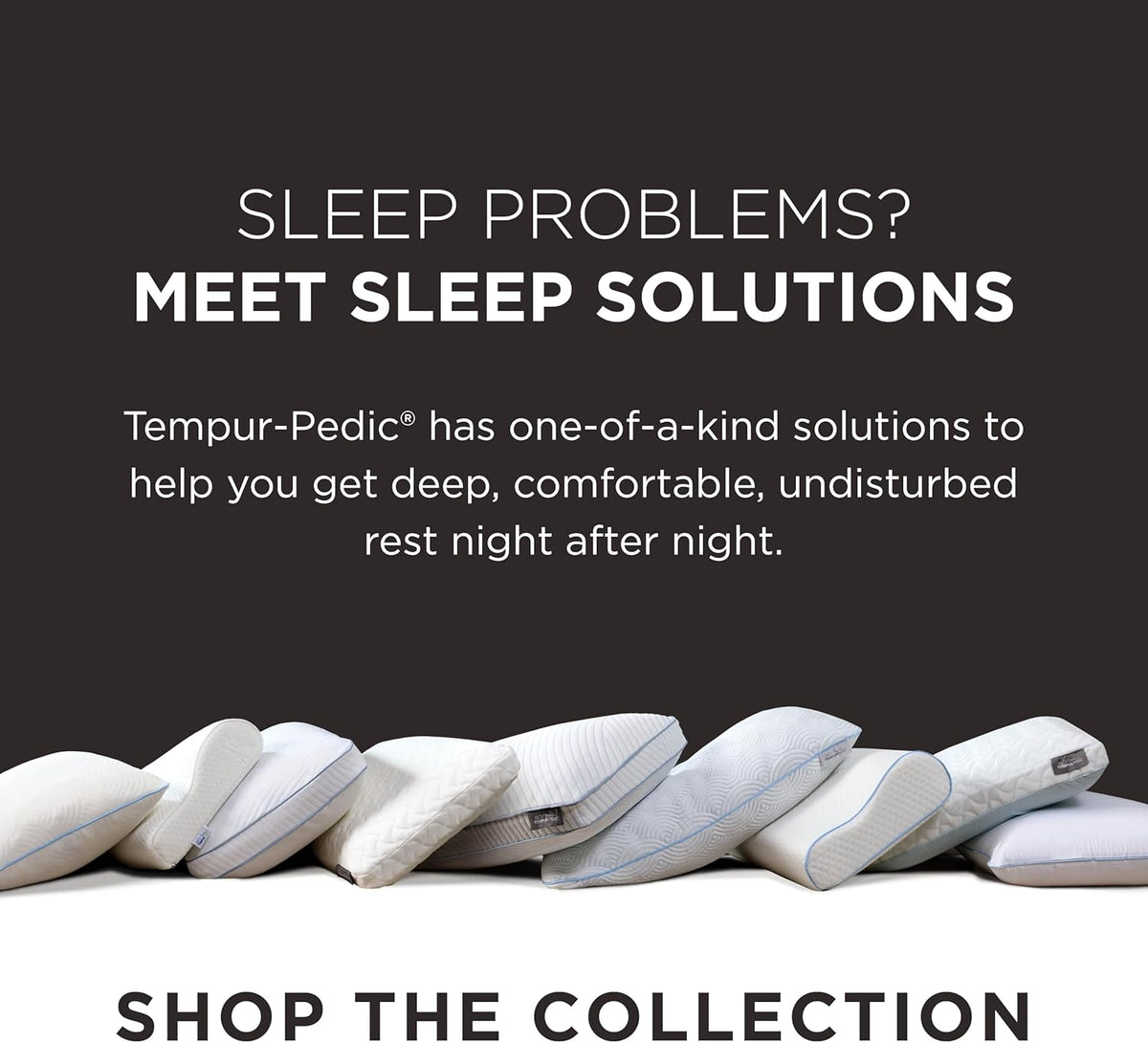 Tempur-Pedic TEMPUR-Ergo Neck Pillow, Large Profile, White
