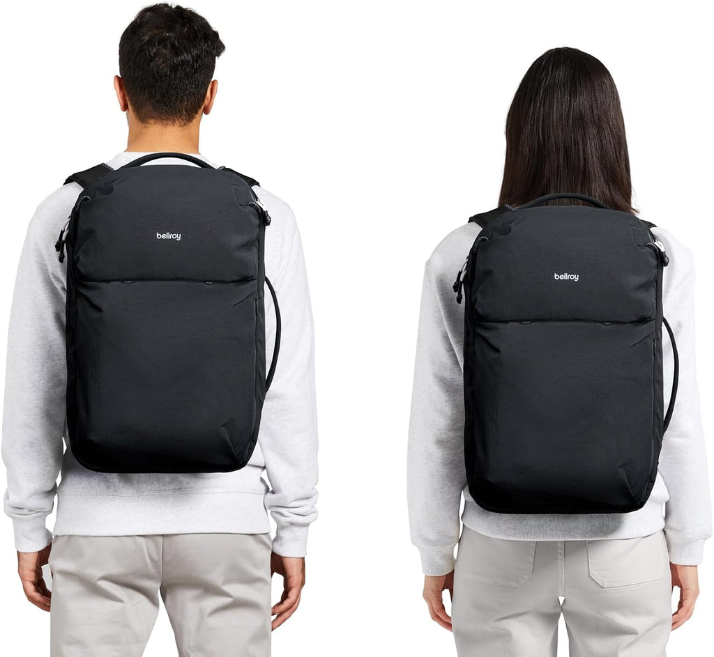 Bellroy Lite Travel Pack 30L (carry-on backpack, travel backpack for international travelers, with laptop pocket, interior packing cells and tuck-away shoulder straps) - Black