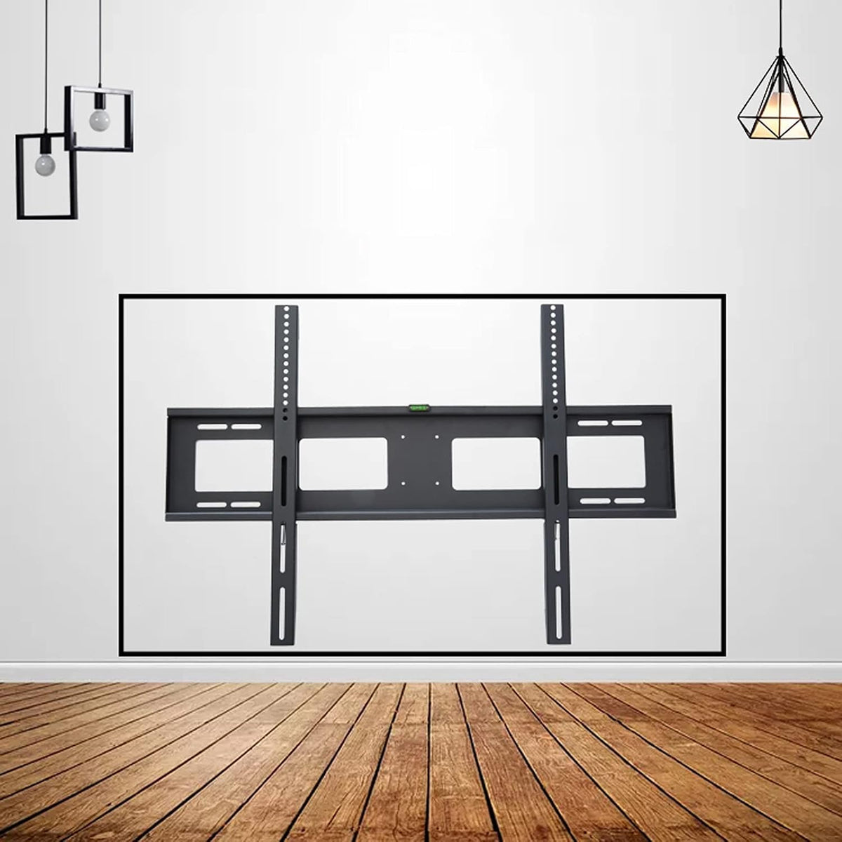 Universal Tv Stand Tv Stand Base Fixed Tv Wall Mount Bracket Wall-Mounted Tv Stand with Spirit Level and Anti-Drop Baffle Suitable for Most 60-100 Inch Tvs Up T,