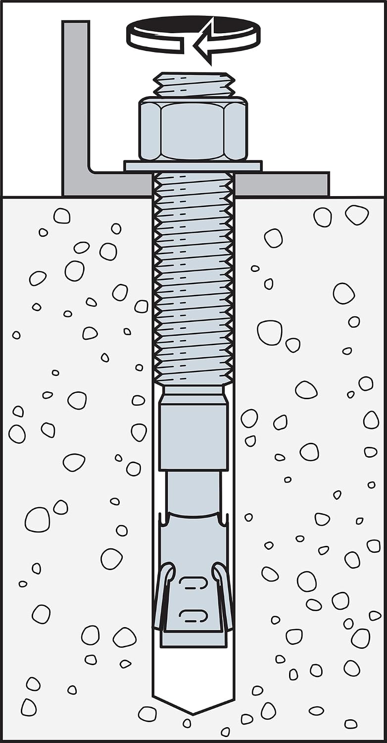Simpson Strong-Tie STB2-252144SS Strong-Bolt 2 — 1/4 in. x 2-1/4 in. Type 304 Stainless-Steel Wedge Anchor (100-Qty)