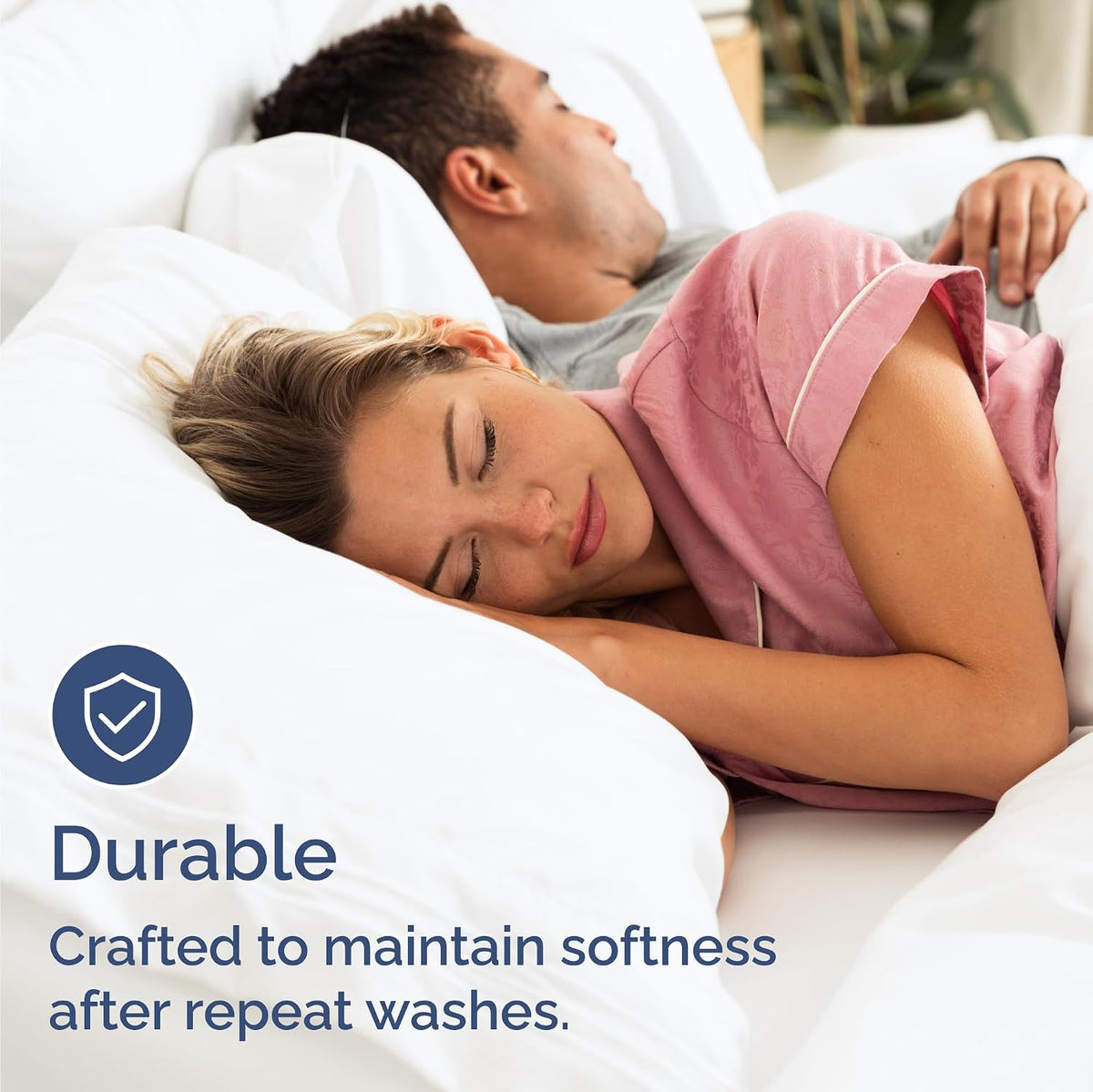 Bulk Case Pack of 16 Sheet Sets - (16) Complete Twin XL Size Sheet Sets with Deep Pockets - Wholesale Bulk Bedding for Hotels, Spas & Airbnbs - Breathable, Cooling & Wrinkle Free - (Twin XL, White)