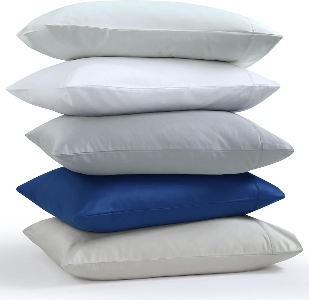 Tribeca Living 1000 Thread Count Egyptian Cotton Sheets Queen Size - Silky Smooth Sateen Weave for Luxurious Sleep - 22 Inch Deep Pocket 4-Piece Set in Ivory