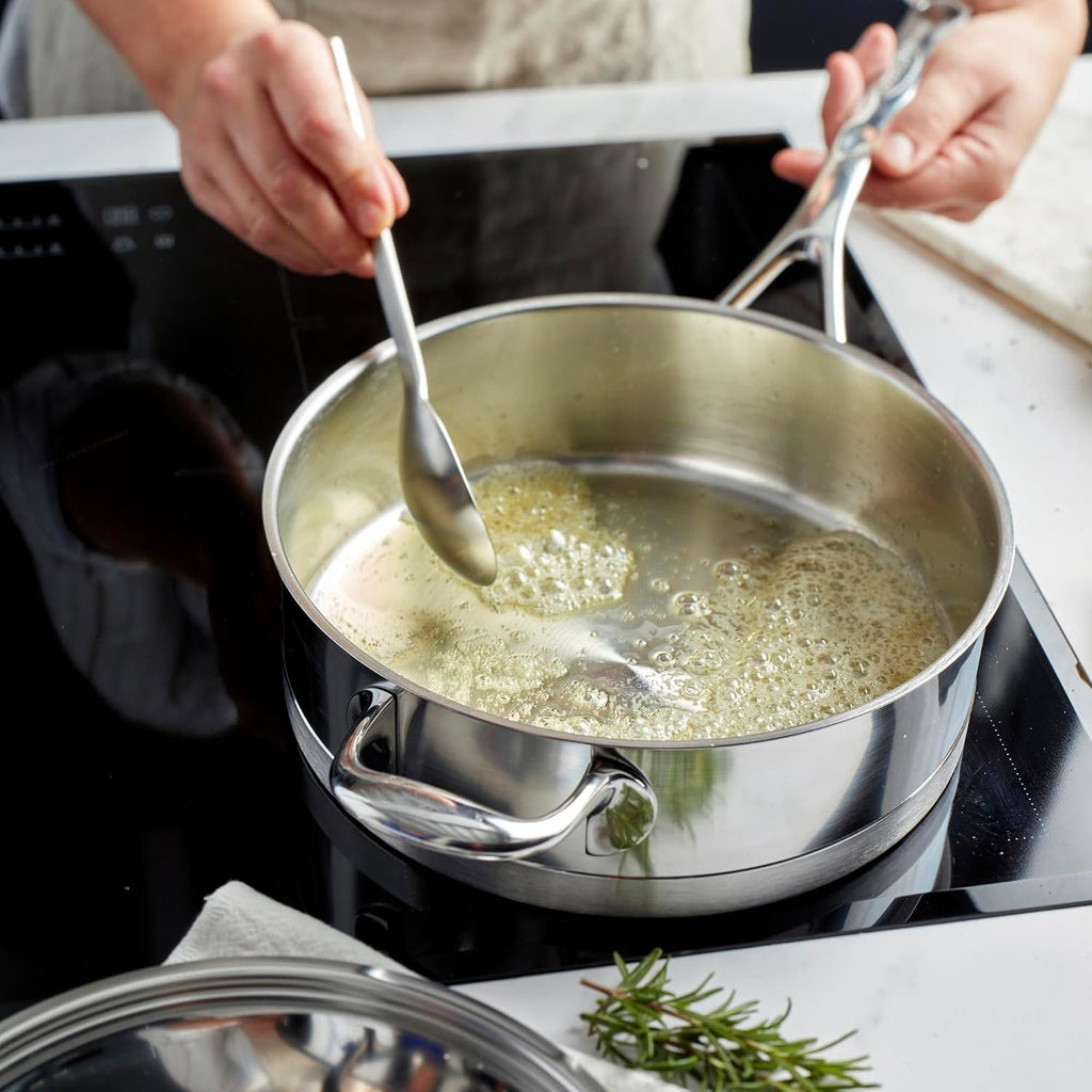 Demeyere Atlantis 2.6-Quart Sauté Pan with Lid