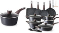 SENSARTE 26 Pcs Pots and Pans Set Nonstick,Kitchen Cooking Set,1.5 Quart Nonstick Sauce Pan with Lid,Non stick Saucier Pan, Induction Comptable, PFOA Free