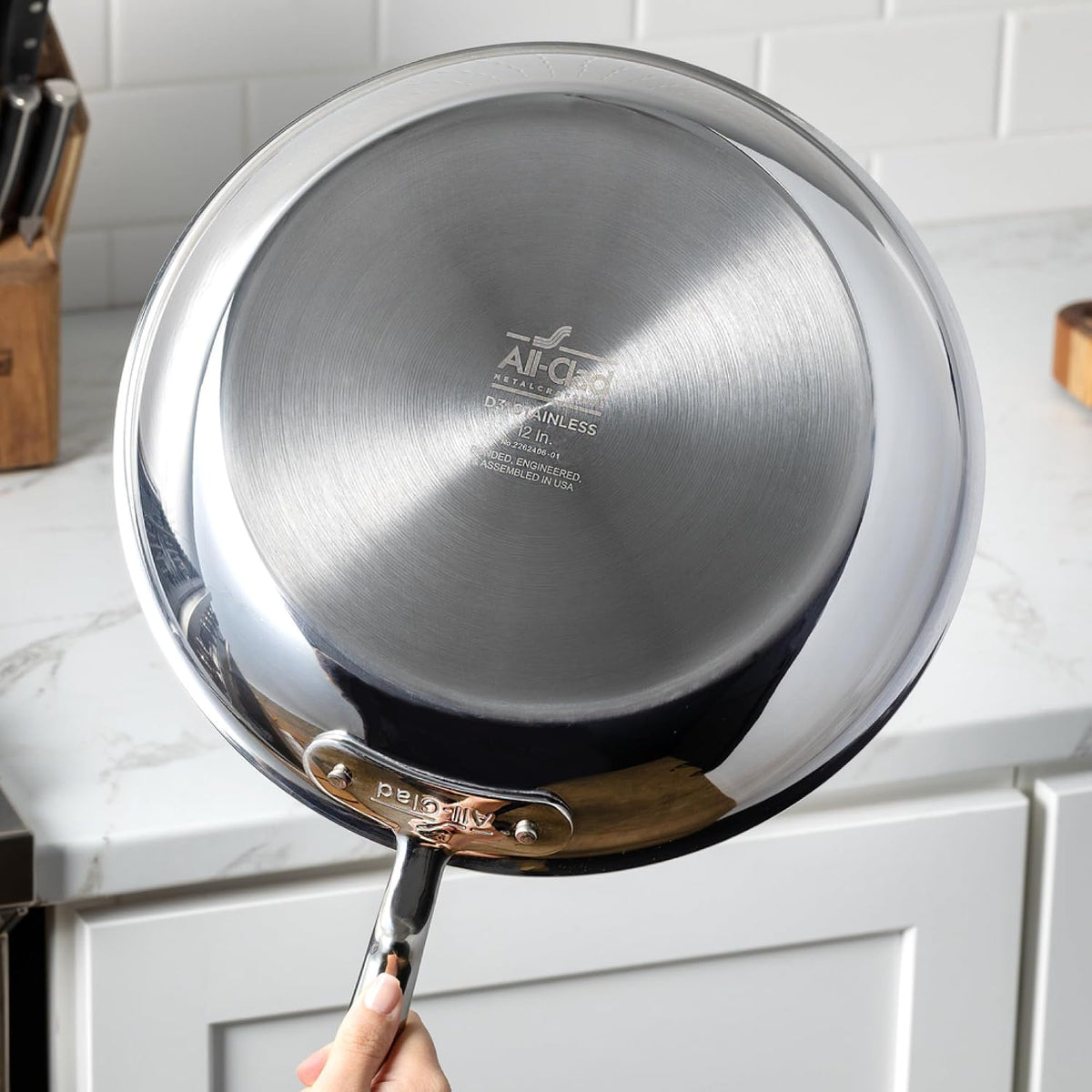 All-Clad Saucier Pan, 2-Quart,4212,White