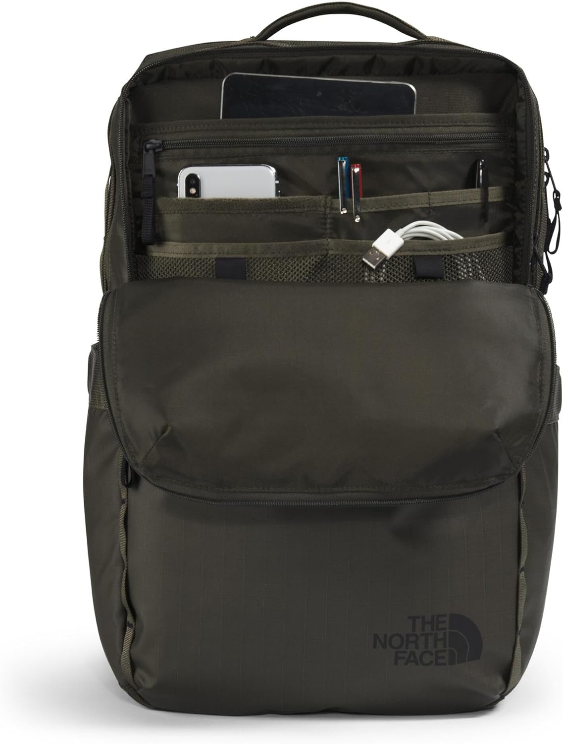 The North Face Base Camp Voyager Daypack, New Taupe Green/TNF Black-NPF, One Size