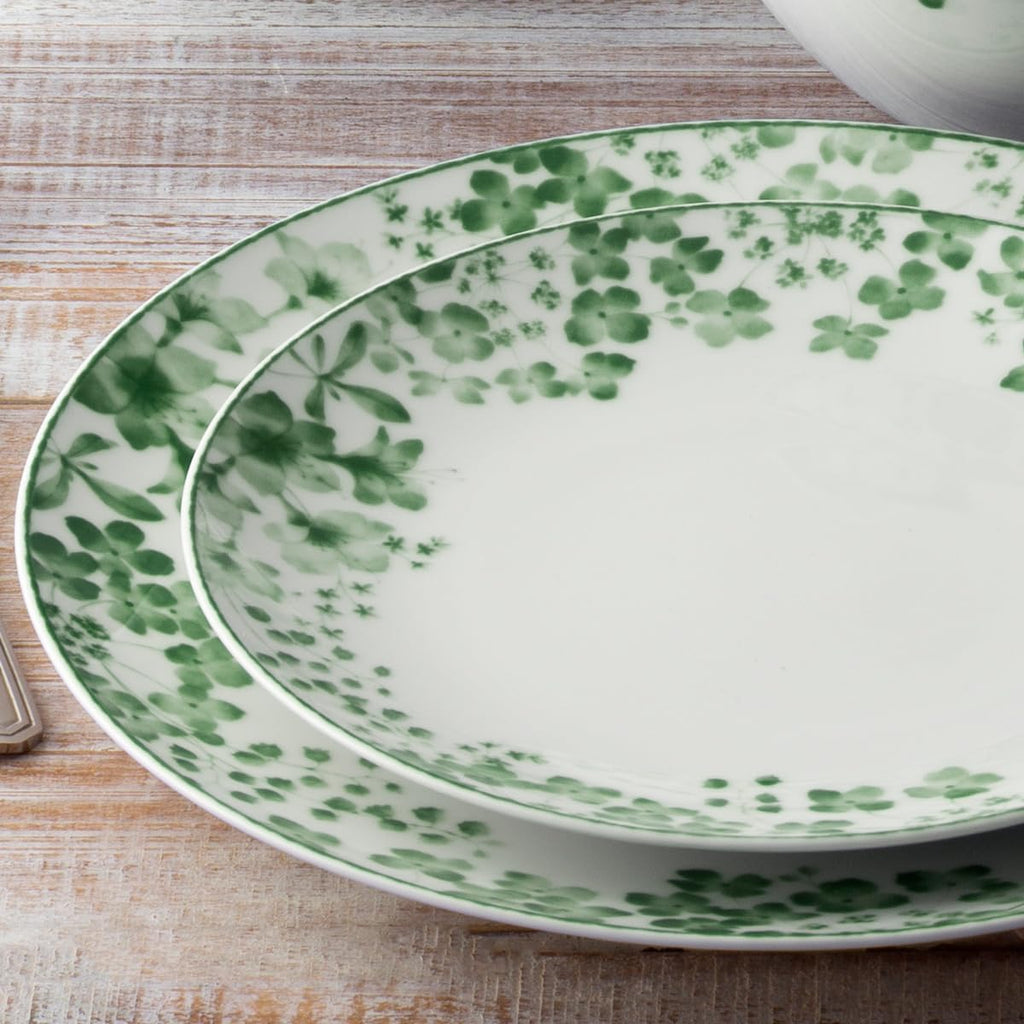 Noritake Bloomington Road Green12-Piece Dinnerware Set, Service for 4