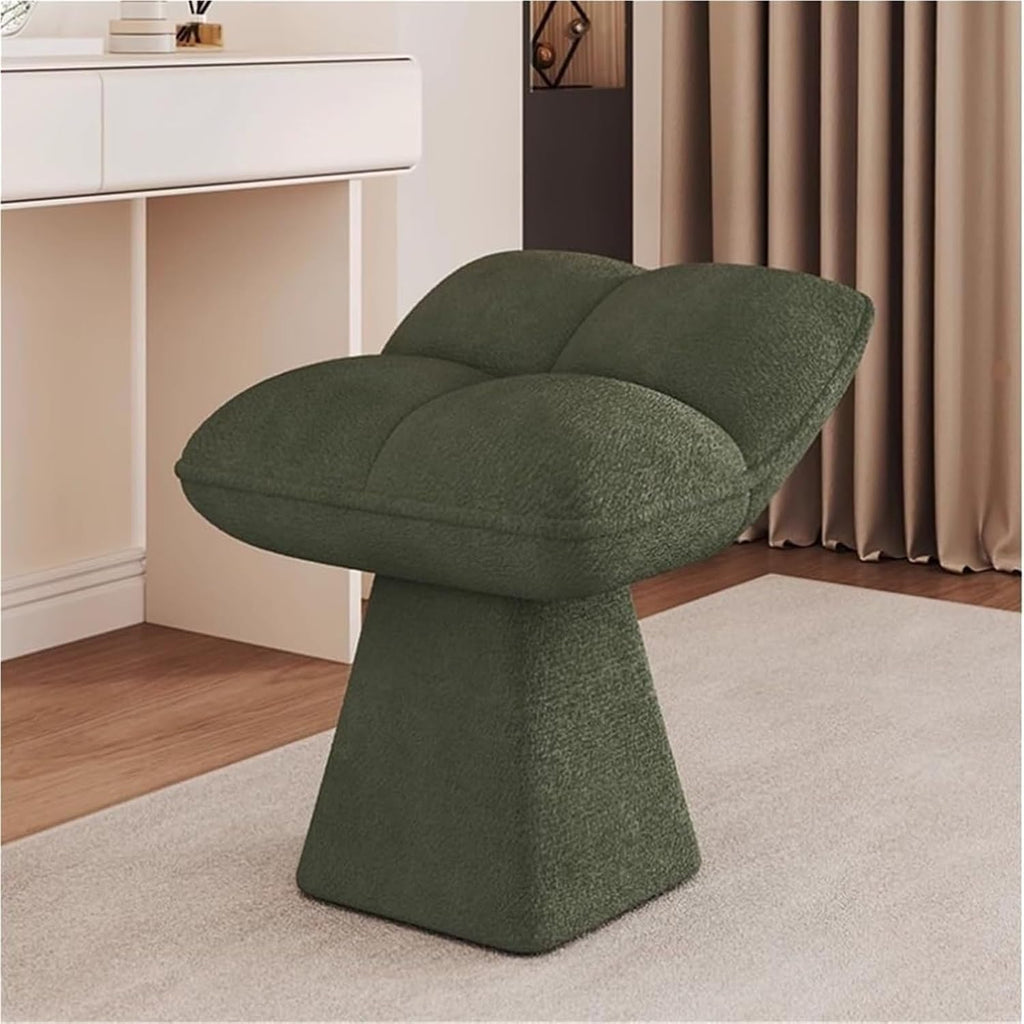 Upholstered Vanity Stool Accent Chair Makeup Chair Vanity Bench Ottoman Stools for Makeup Room Living Room,Living Room