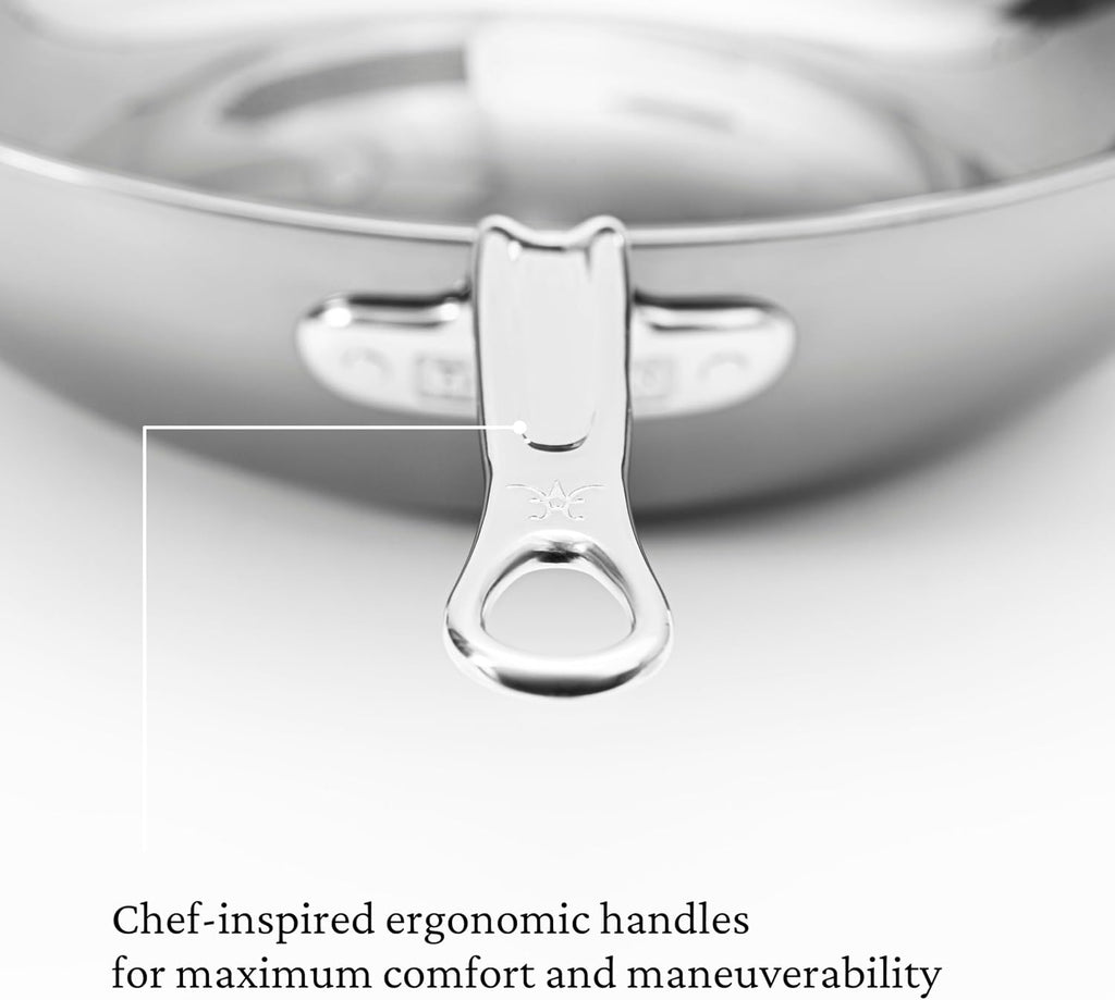 Hestan - NanoBond Collection - Stainless Steel Chef's Pan, Induction Cooktop Compatible, 14-Inch