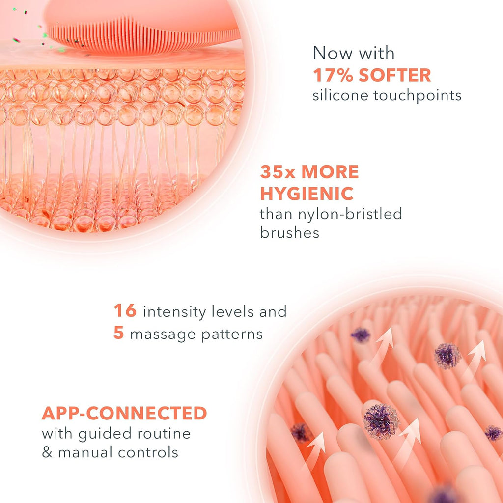 FOREO Luna 4 Face Cleansing Brush - Firming Face Massager - Anti Aging Care - Enhances Absorption - Simple Skin Care Tools - Balanced Skin