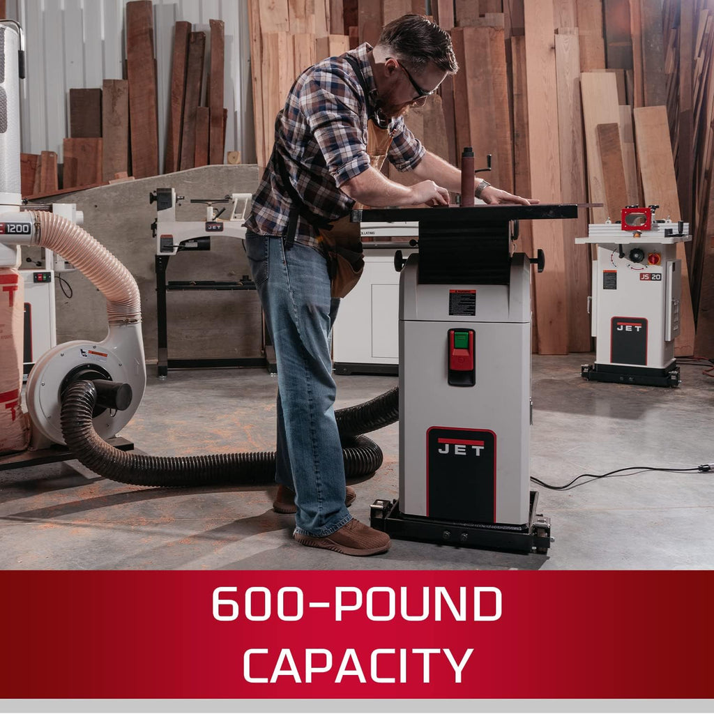 Powermatic 18' Floor Drill Press, 1 HP, Variable Speed (Model PM2800B) Bundle with JET Mobile Base, 600 lb Capacity (Model JMB-UMB)