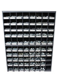 M&M Fasteners 5,435 Piece Metric Class 8.8 Nut Bolt & Washer Assortment Kit with 2 Metal Bolt Bins
