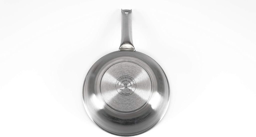 Matfer Bourgeat Tradition Stainless Steel Flared Saute Pan, 9 1/2'