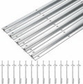 20Ft Heavy Duty Inverted V-Track (4FT×5),for 1' Od V-Groove Rollers for Sliding Gate Systems,Includes Hammer Drive in Anchors for Sliding Car Entry Doors & Rolling Driveway Gate