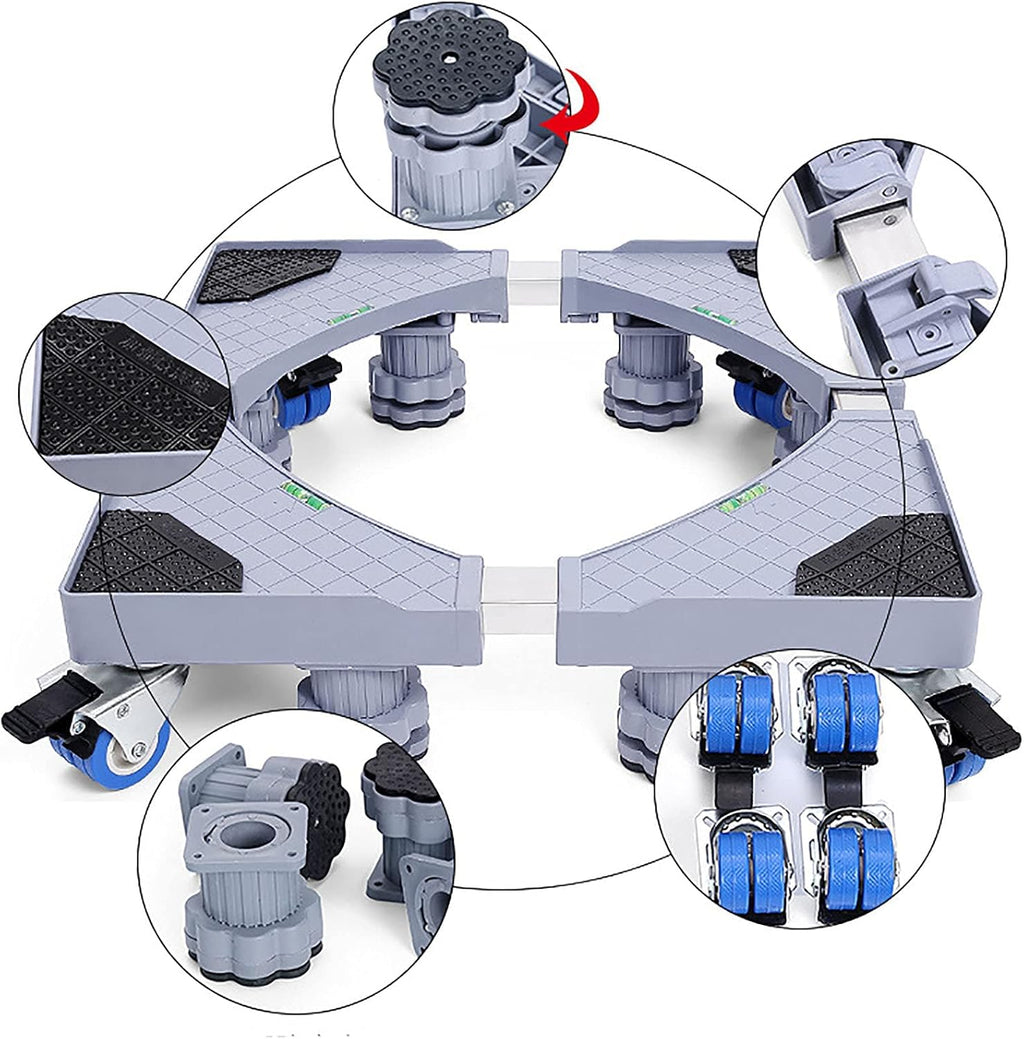 Universal Wheels Appliance Stand Base Stent Adjustable Washing Machine Fridge zer Pedestal Mobile Trolley Bracket Load 500KG
