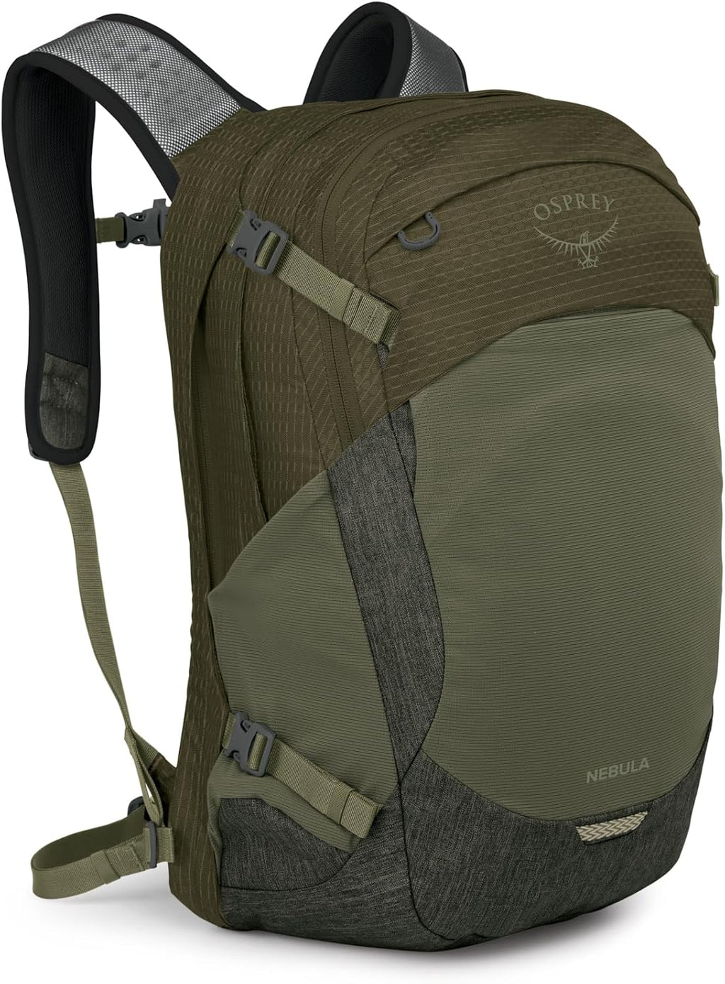 Osprey Nebula Commuter Backpack - Everyday Bag with Laptop Sleeve and Bottle Pockets, Moss Green/Earl Grey Heather