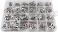 M1.6 M2 M3 M4 M5 304 Stainless Steel Allen Hexagon Hex Socket Cap Button Flat Head Screw Bolt Nut Set Assortment Kit for Road Bicycle, Mountain Bike, Auto Etc(M2-M5-1140pcs)