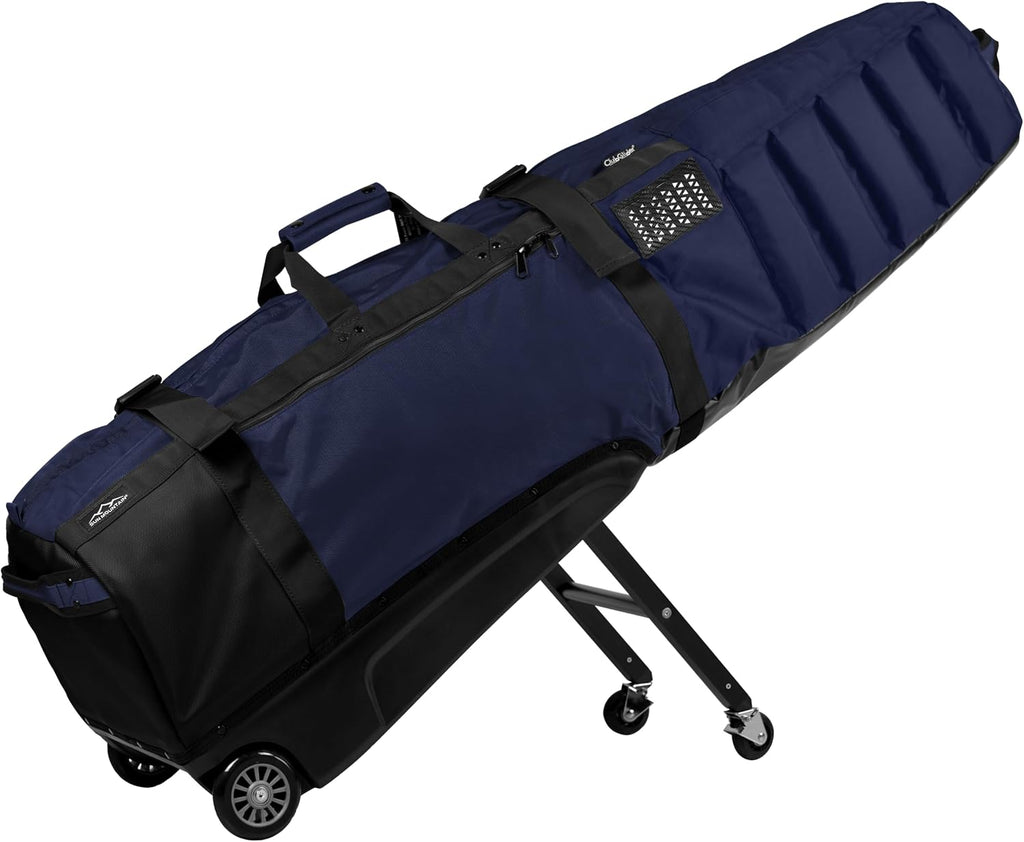Sun Mountain ClubGlider Meridian Golf Travel Bag, 4-Wheel Rolling Retractable-Leg System, Effortless Travel