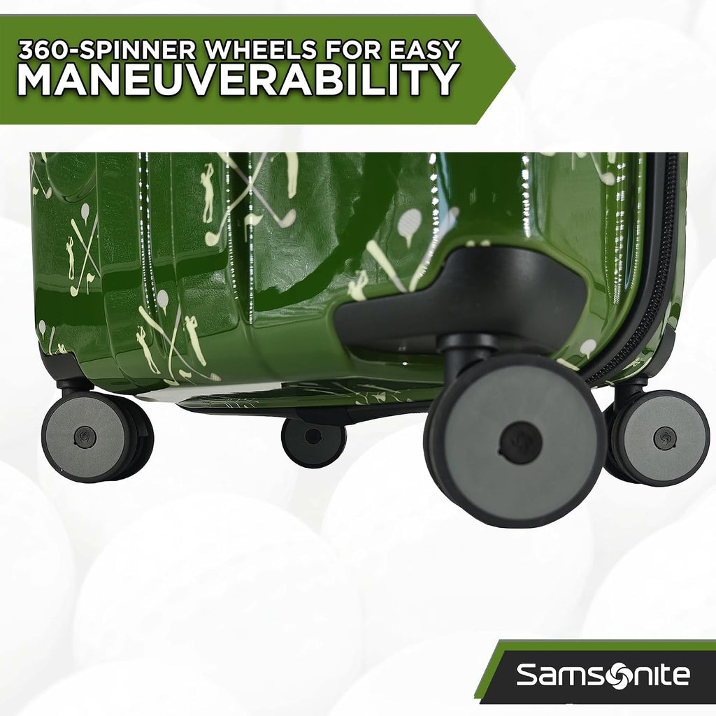 Samsonite Tour Deluxe Golf Hard Case Golf Travel Bag, Lightweight & Durable ABS Shell, 360 Degree Multi-Directional Wheels