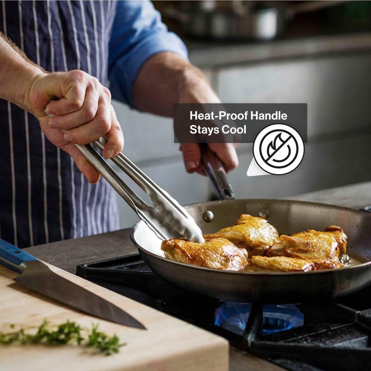 Misen 5-Ply Stainless Steel Cookware Set - Versatile, Dishwasher Safe - 5-Piece Set - 10' Skillet, 3 QT Saute Pan + Lid, 3 QT Saucier + Lid