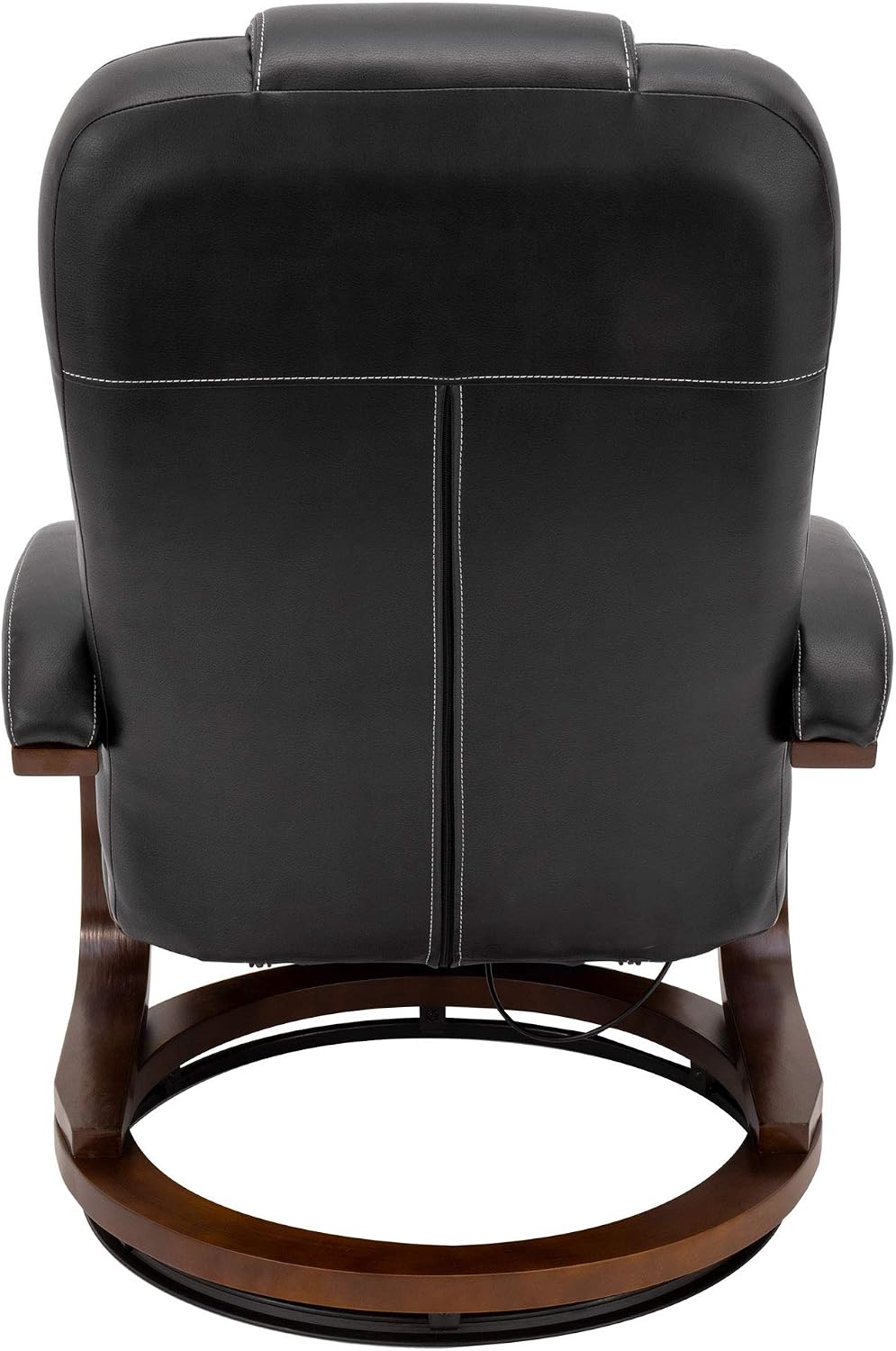 RecPro Nash 28' Recliner Chair - Black, Modern Design, RV Furniture, Swivel Base, 1 Chair, Suprima Fabric, 250 lbs Weight Capacity