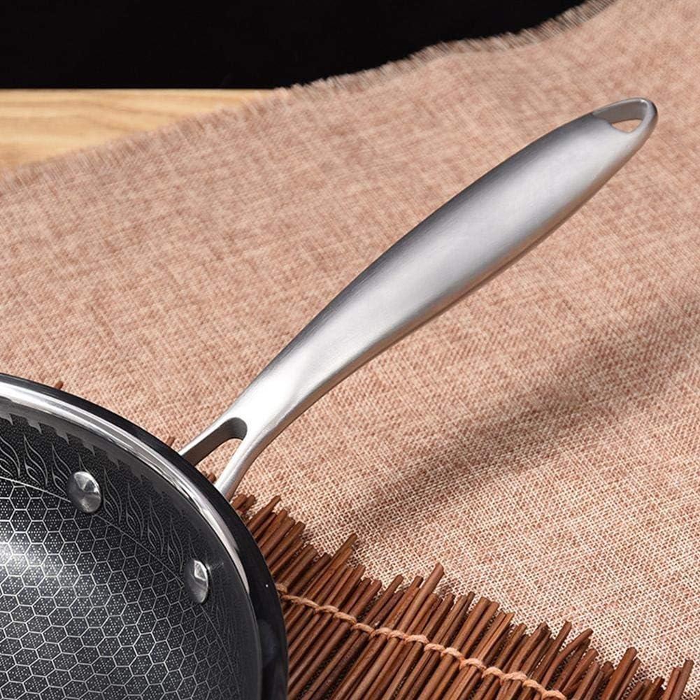 304 Stainless Steel Frying Pan 3-layer Non-stick Egg Steak Frying Pan Universal Induction Cooker Kitchen Tools(