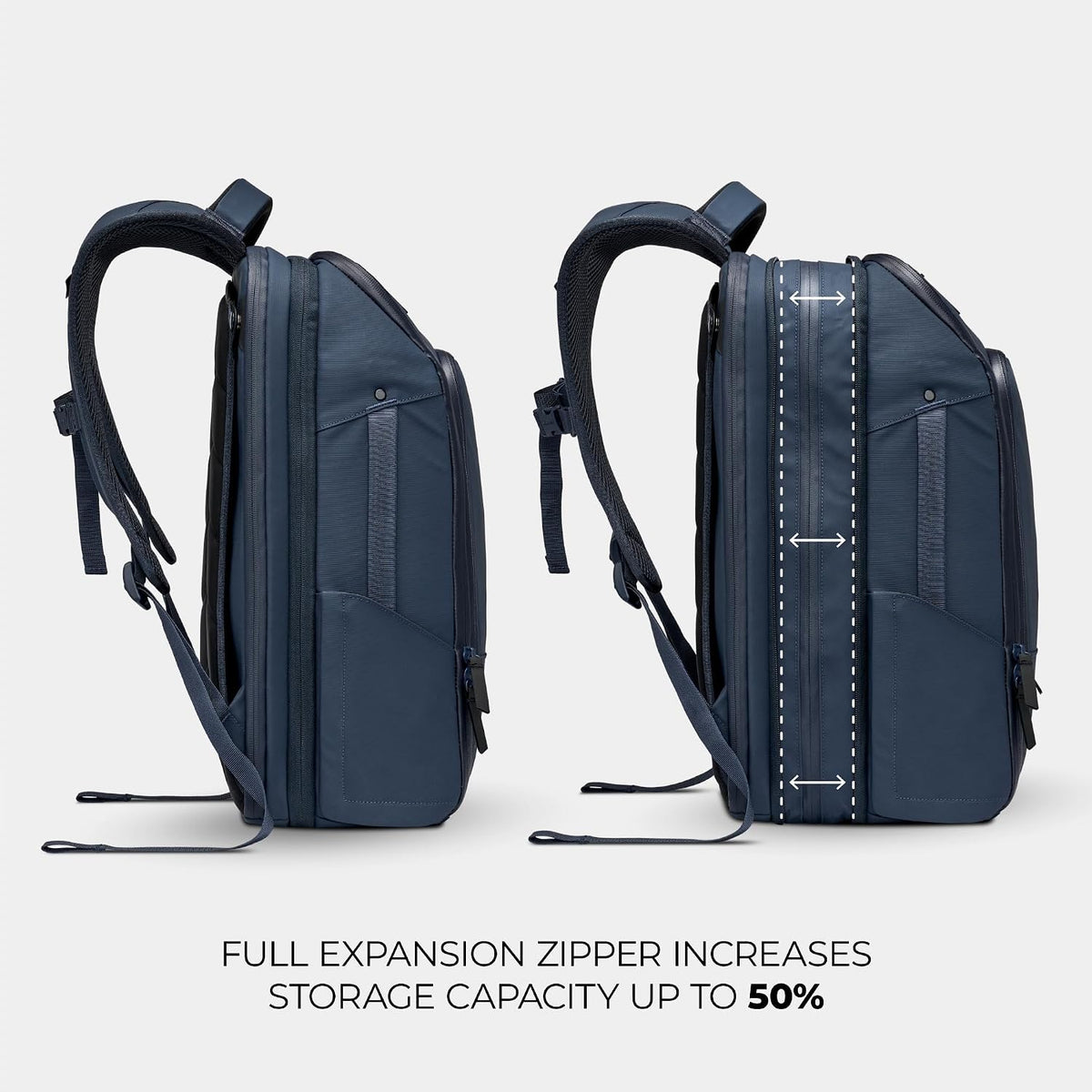 NOMATIC 20L Travel Pack - Mens Travel Backpack - Expandable to 30L - Water Resistant Daypack - TSA-Ready - Lightweight Business Traveling Backpack for Men - 16' Laptop Compartment