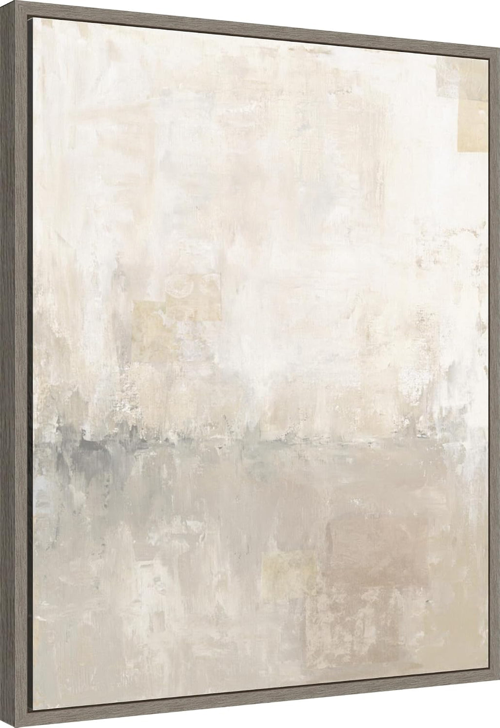 Amanti Art Framed Canvas Wall Art 28x23 Gray Morning Light II by Courtney Prahl, Framed Wall Art Canvas, Abstract Artwork, Country Rustic Decor, Medium Poster Painting for Living Room, Bedroom,