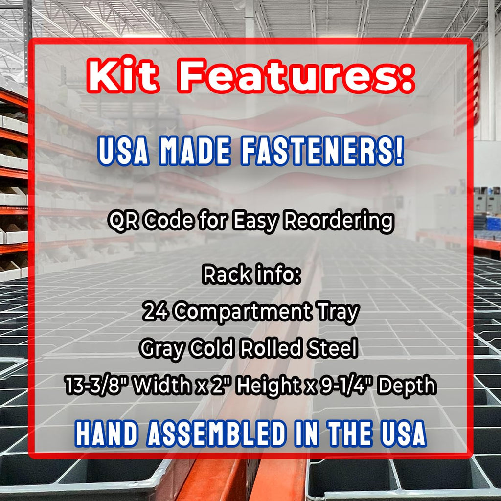 BoltsandNuts.com USA Made Grade 8 FINE Thread Hex Cap Bolts Screws, Finished Hex Nuts, Washers, Lock Washers Assortment Kit - 574 Pieces!