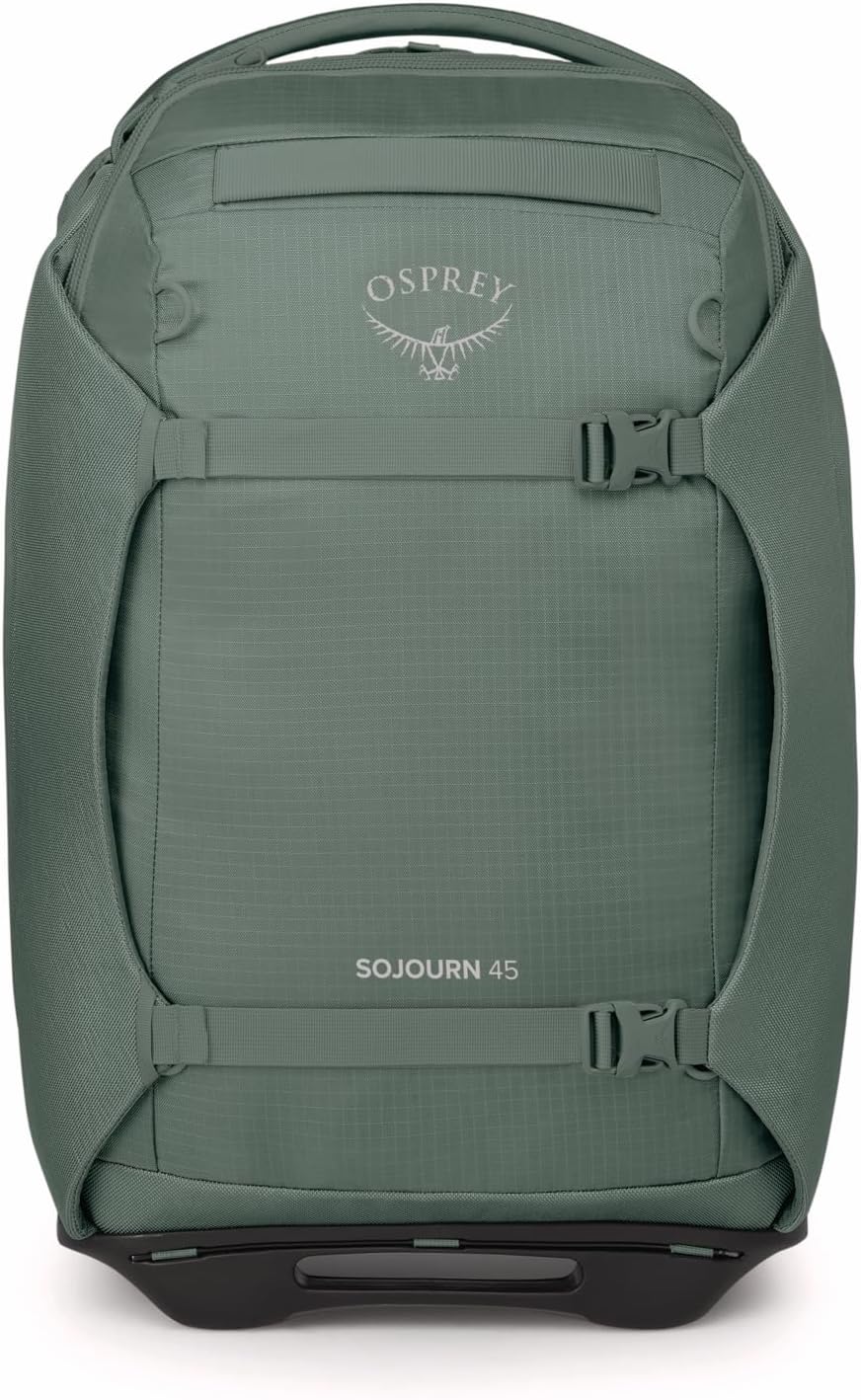 Osprey Sojourn 22'/45L Wheeled Travel Backpack with Harness, Koseret Green