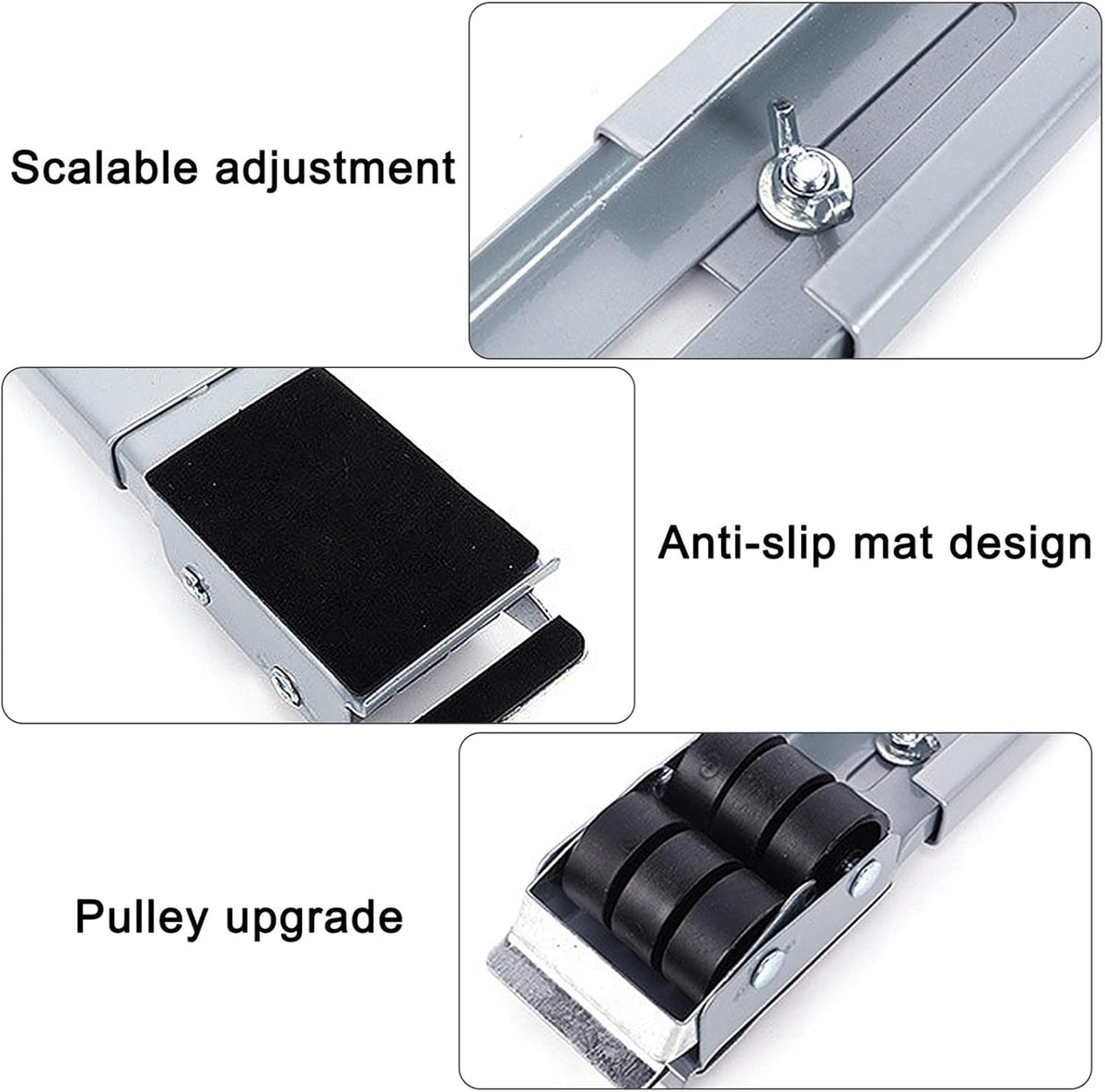 Washing Machine Stand, Refrigerator Base Stand, Adjustable Universal Mobile Pedestal Stand, Multi-function Furniture Dolly Base Stand With 24 Wheels, Max Load 300kg, 2Pcs ( )