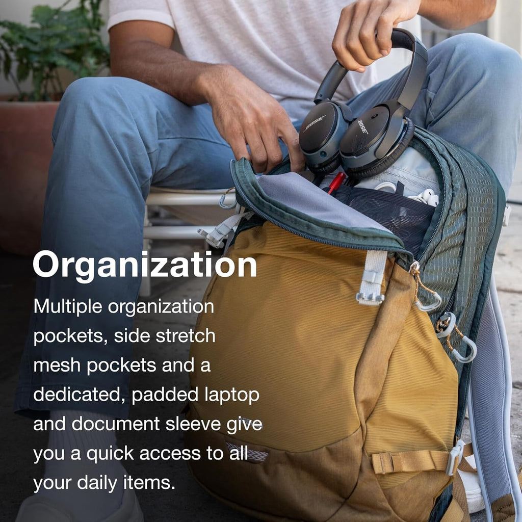 Osprey Nebula Commuter Backpack - Everyday Bag with Laptop Sleeve and Bottle Pockets, Graphite Purple Heather