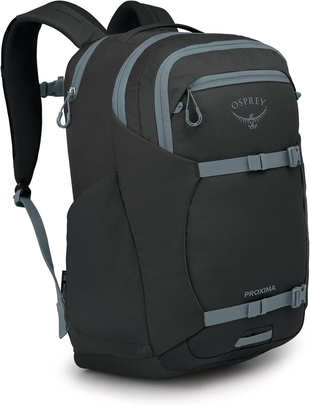 Osprey Proxima 30L Campus Laptop Backpack - Everyday Bag with Tech Storage, Bottle Pockets & Comfortable Carry, Black-Shale Grey