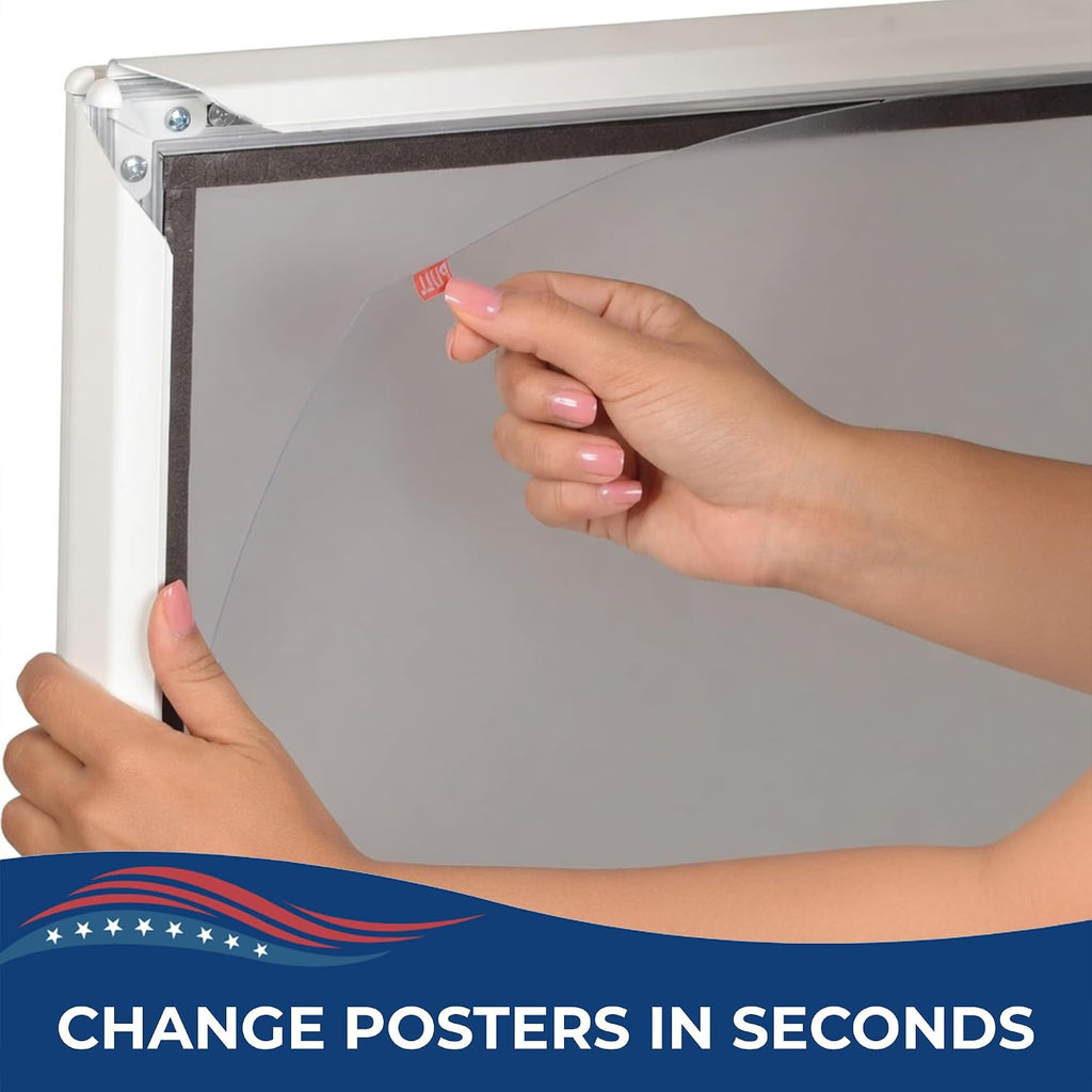 Custom Weighted Sidewalk Sign by DC – 23x33 Outdoor Sign Holder with Custom Print | Heavy Duty Advertising Stand for Business, Storefront Use | Made in USA