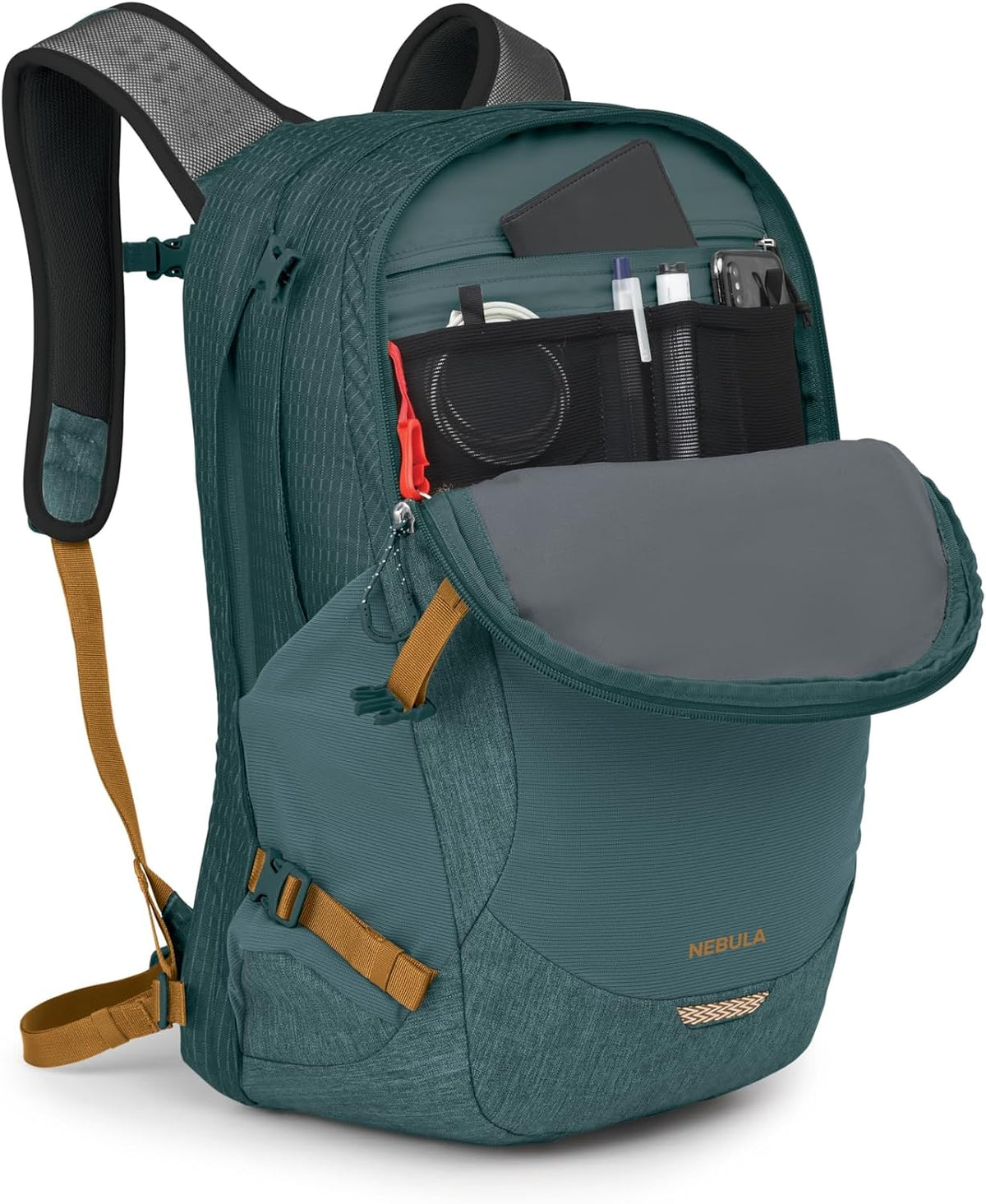 Osprey Nebula Commuter Backpack - Everyday Bag with Laptop Sleeve and Bottle Pockets, Torrent Blue Heather