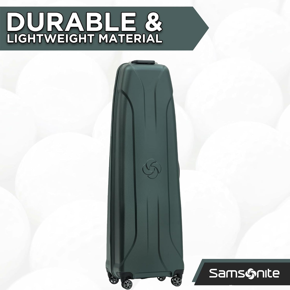 Samsonite Tour Pro Golf Travel Bags for Airlines, Hard Shell Golf Travel Case with Durable ABS, 360° Multi-Directional Shark Wheels, Lightweight Golf Club Travel Bag