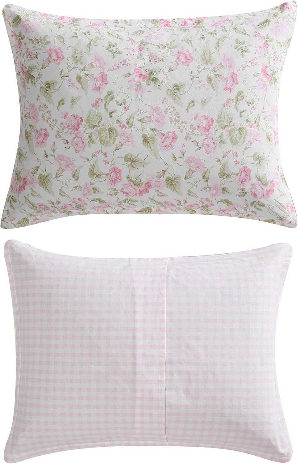 Laura Ashley - King Comforter Set, Luxuriously Soft Bedding with Matching Shams, Coquette Room Decor (Morning Gloria Pink, King)