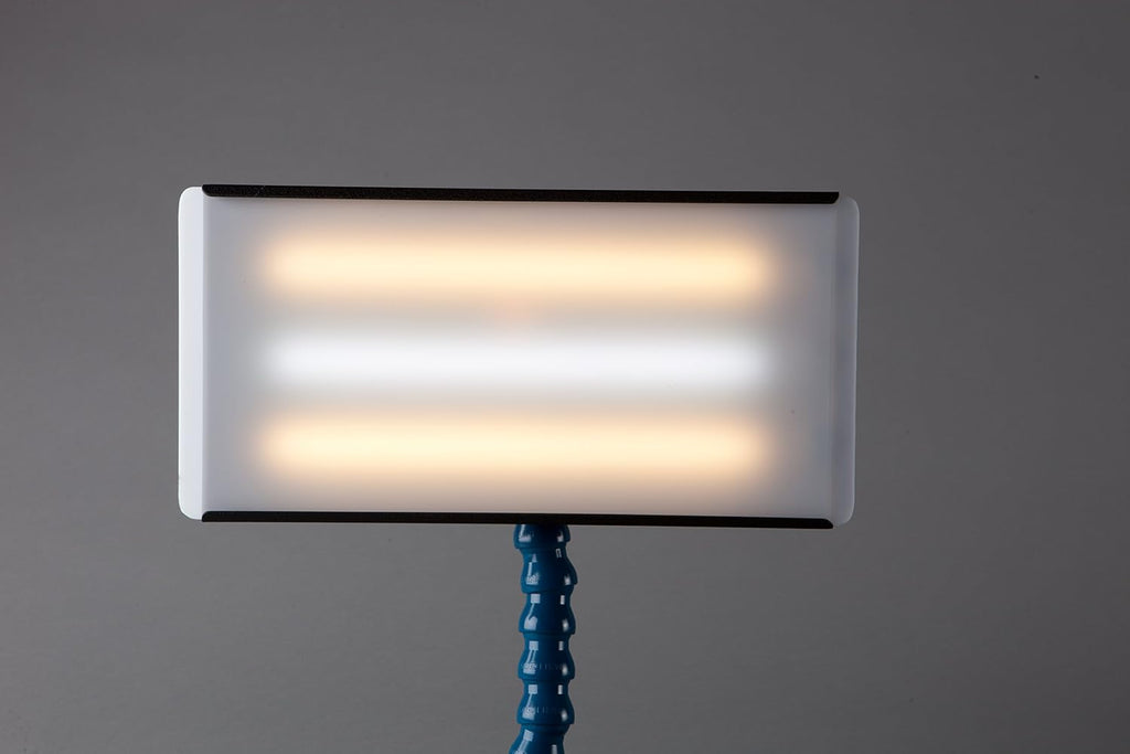 Portable LED Light for Paintless Dent Repair – 13' Panel with Warm/Cool/Warm LED Strips – 12V with 110V Converter, Suction Base, 20ft Power Cord & Car Plug – Dent Magic PDR Tools