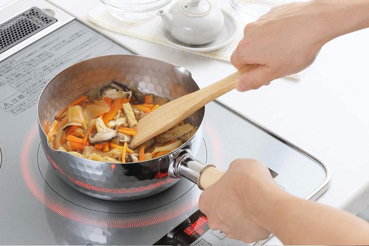 Japanese Stainless Steel Yukihira Saucepans 22cm Cooking Pot, 3 Quart, Made in Japan, 4-Pack