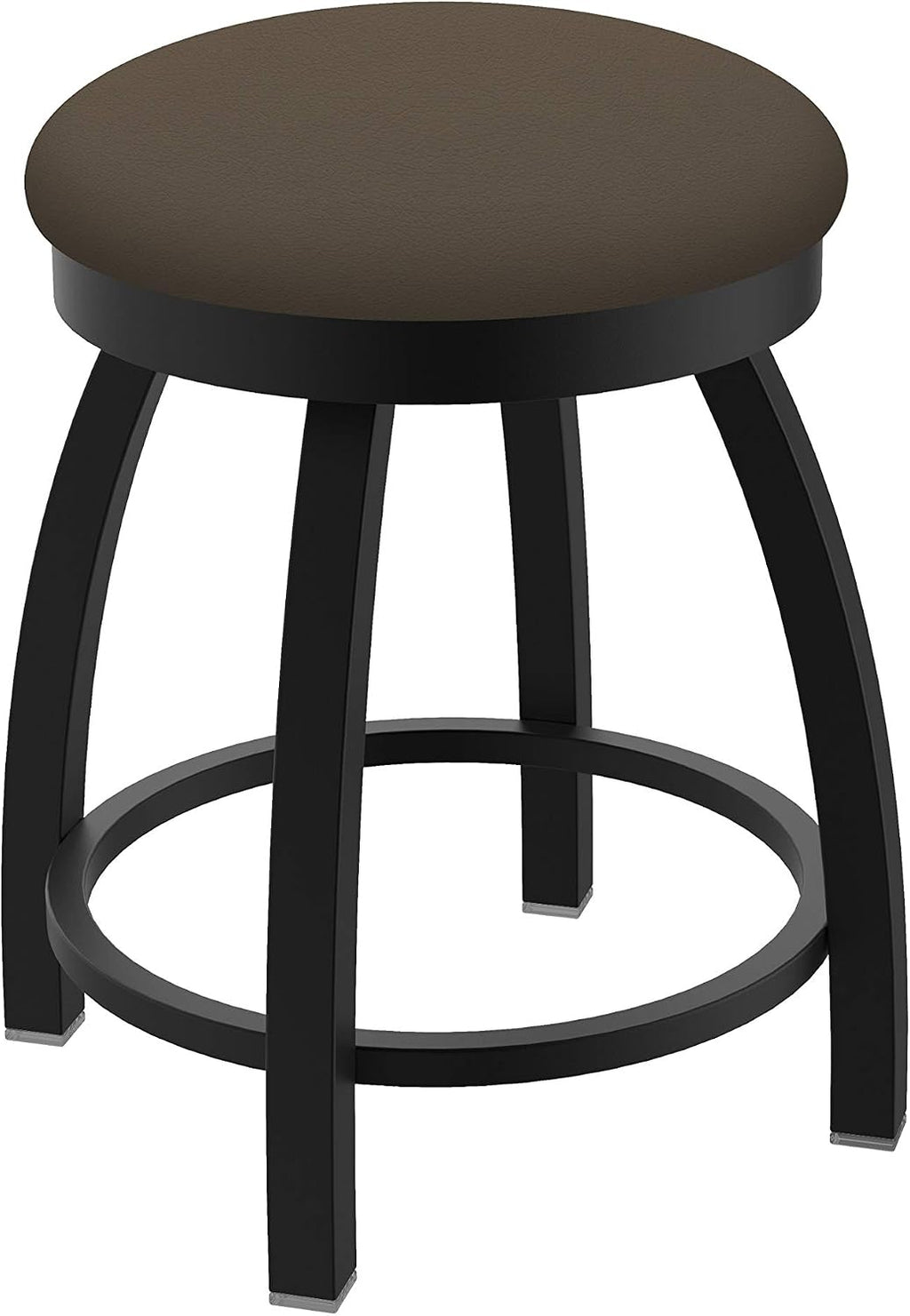 HBS 802 Misha 18' Swivel Vanity Stool with Black Wrinkle Finish and Canter Earth Seat