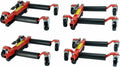 (4) Dragway Tools 12 in. 1500 lb. Hydraulic Wheel Dolly Vehicle Positioning Jacks Lift Hoist