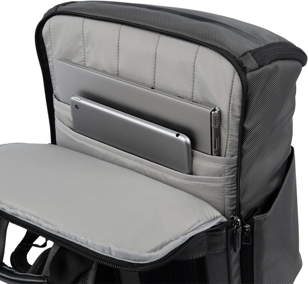 Travelpro Crew Executive Choice 3 Medium Top Load Backpack fits up to 15.6 Laptops and Tablets, USB A and C Ports, Men and Women, Titanium Grey