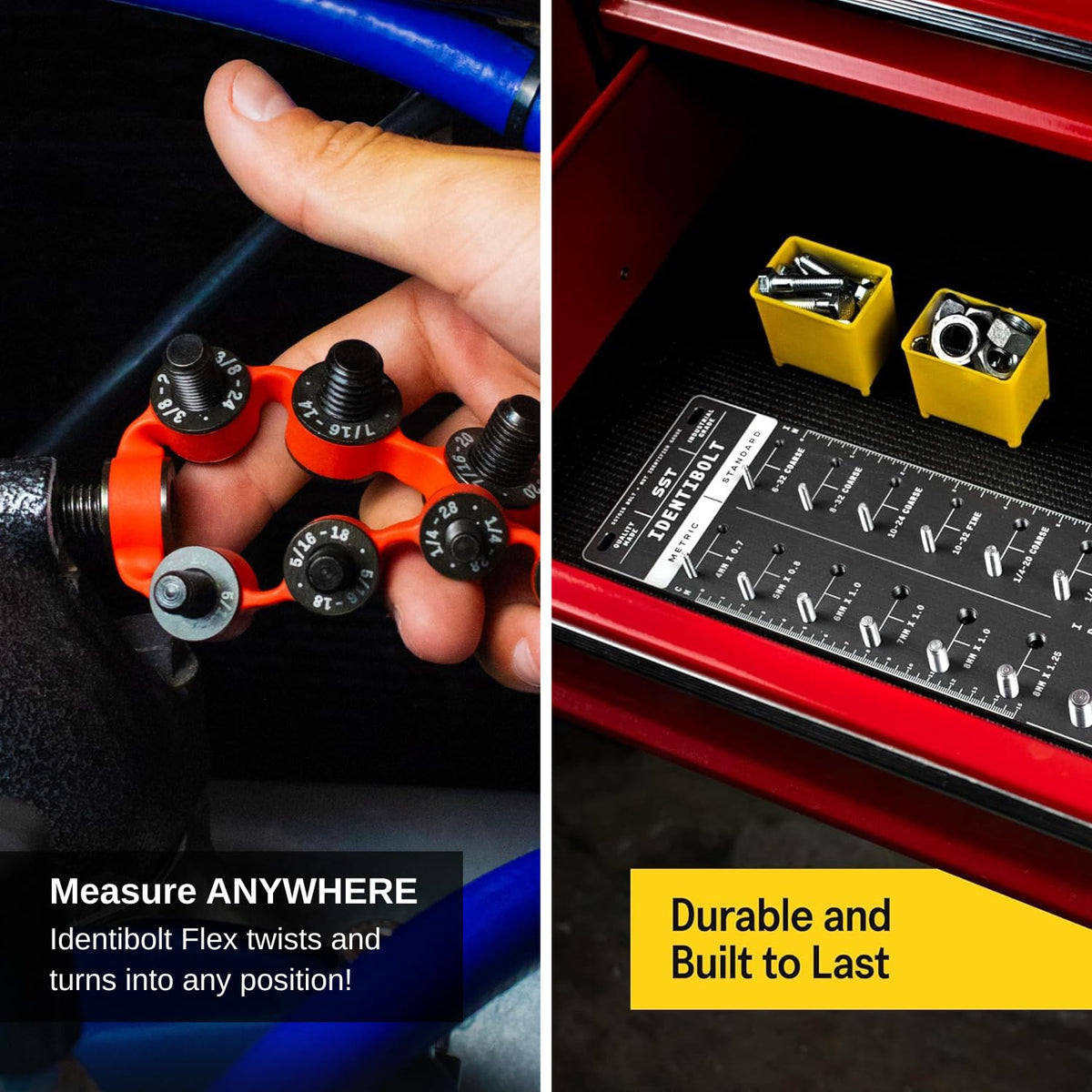 SST - Identibolt Bundle - Identibolt PRO & Original - Complete Thread Checker Set for Nuts & Bolts - Imperial SAE & Metric Threads - 48 Sizes Total - from #6 to 1' & 4mm to 14mm - Tight Tolerance