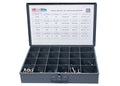 1250 Piece Stainless Steel Hex Head Cap Screw (Bolt), Nut, and Washer Assortment 18-8 Coarse Thread Set