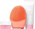 FOREO Luna 4 Bundle - Facial Cleansing Brush + Luna Micro-Foam Face Cleanser 2.0, 3.4 oz + Luna Ultra Nourishing Cleansing Balm, 0.5 oz - Firming Face Massager - Balanced Skin