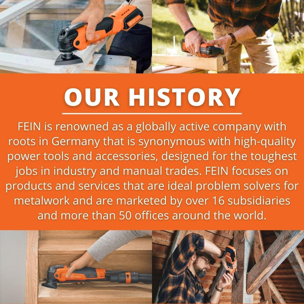 Fein 18V Cordless Universal Magnetic Base Drill with Brushless Motor and Permanent Magnet - 1-3/8' HSS Cutter Max. Diameter - AJMU 137 PMQW 18V AS Set 2 x 8 Ah - 71700563090