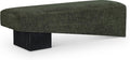 Meridian Furniture Alora Green Polyester Fabric Bench