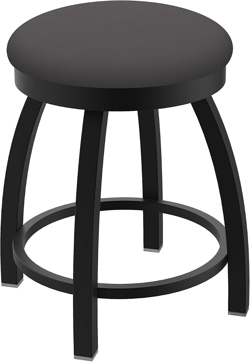 HBS 802 Misha 18' Swivel Vanity Stool with Black Wrinkle Finish and Canter Storm Seat