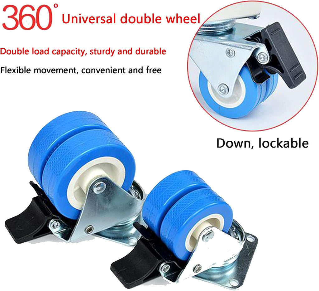 Washing Machine Mini Fridge Stand Universal Adjustable Movable Furniture Dolly Base,for Heavy Appliances Like Washers,Refrige and Dryers,with 4×2 Swivel Wheels + 8 Strong Feet
